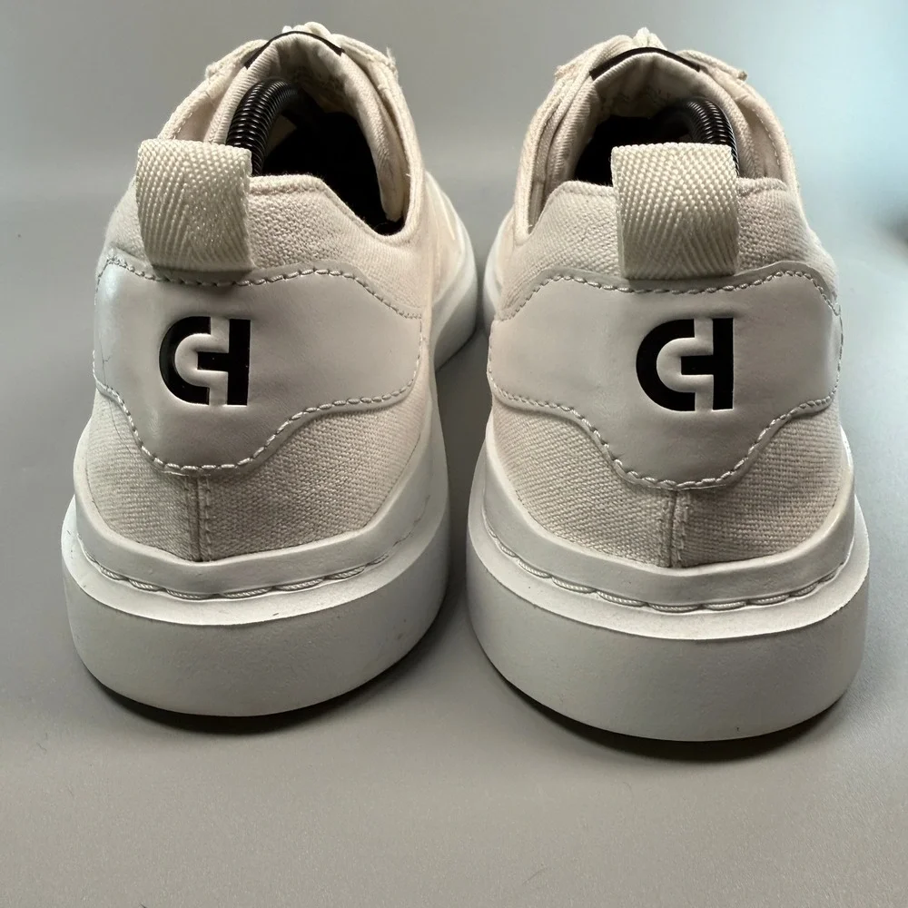Cole Haan GrandPro Rally Mens 11.5 11 1/2 Canvas Court Dress Sneaker White Lace